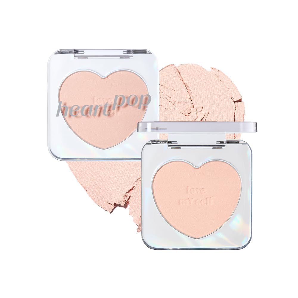 ETUDE Heart Pop Blush, Cool Berry Cheek Color, Natural Highlight & Glossy Finish, Lightweight Formula, Compact 0.2 oz – Squeeze Berry