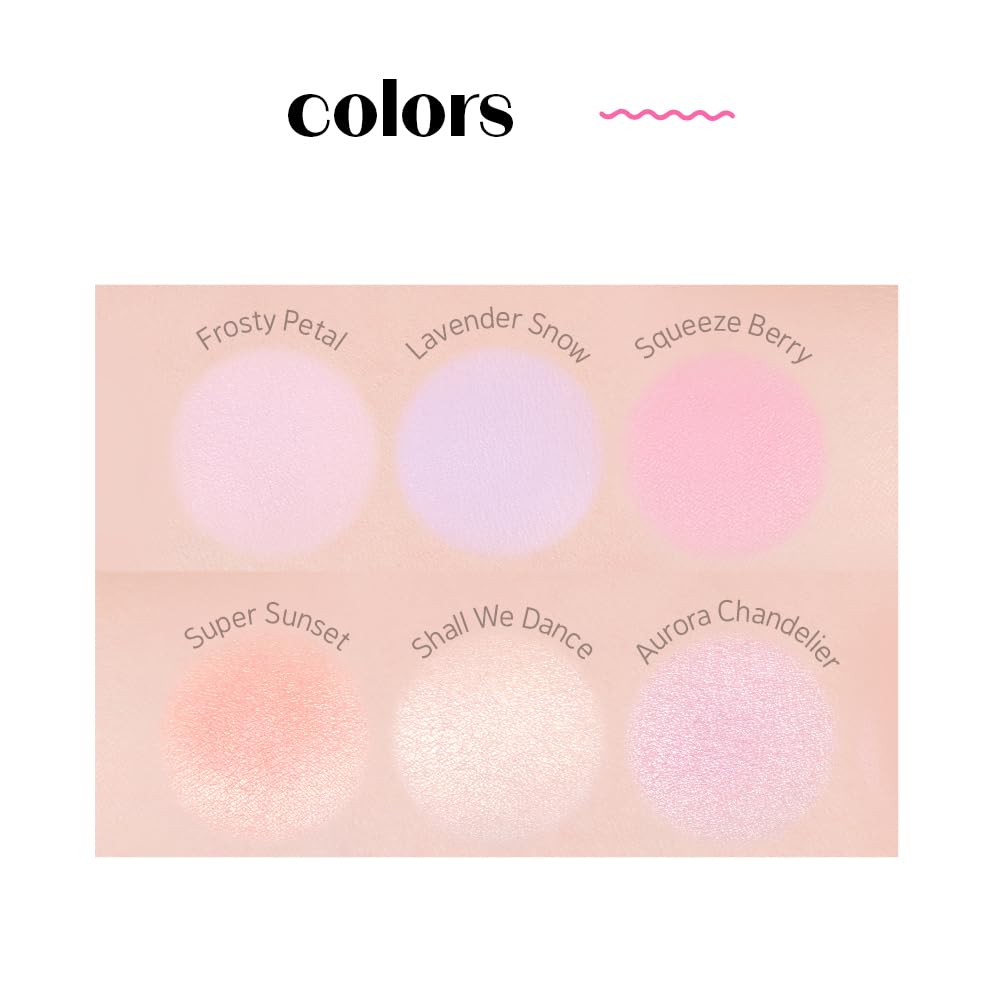ETUDE Heart Pop Blush, Cool Berry Cheek Color, Natural Highlight & Glossy Finish, Lightweight Formula, Compact 0.2 oz – Squeeze Berry