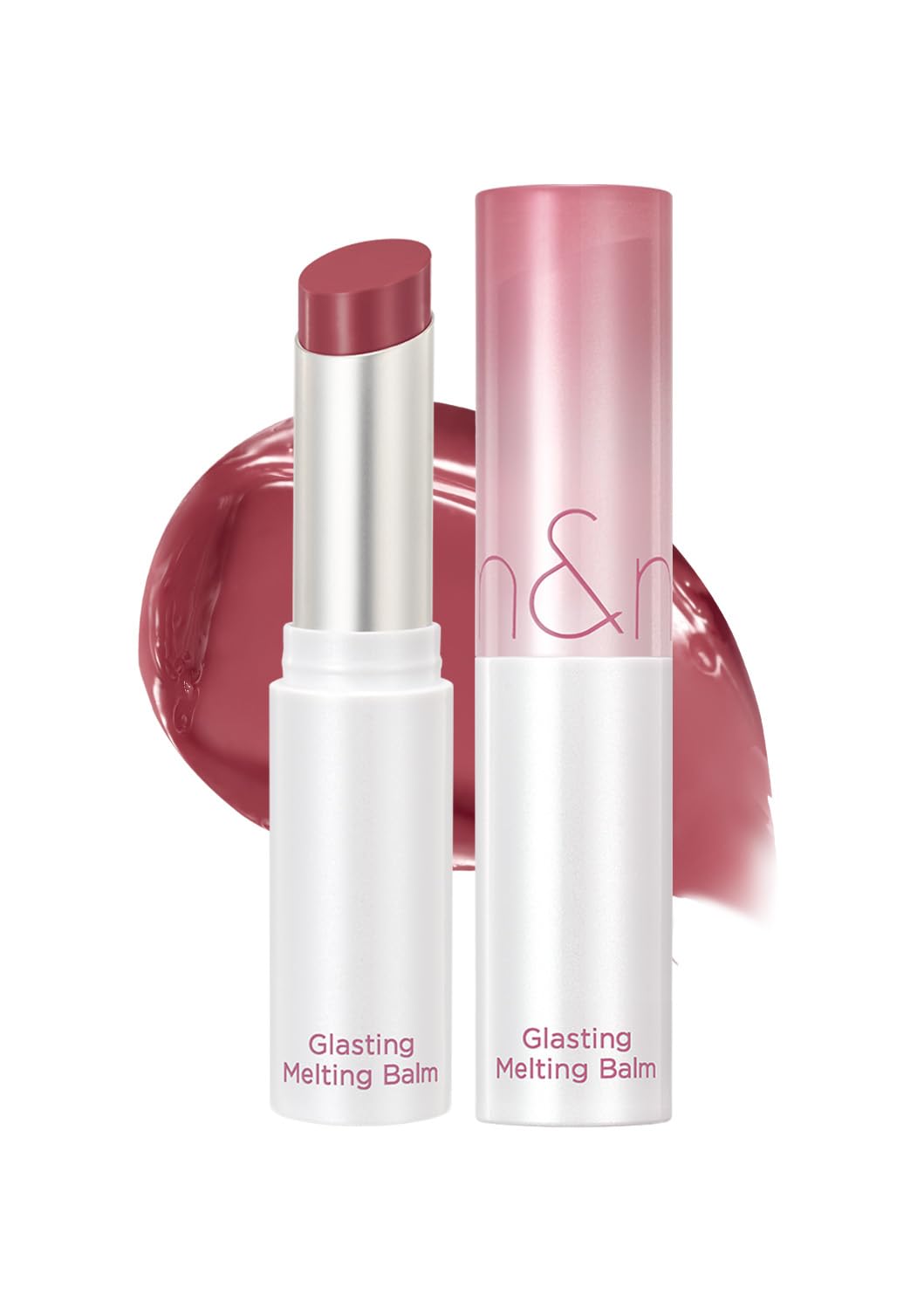 rom&nd GLASTING MELTING BALM #09 PEONIES - K-Beauty Vibrant Pink Lip Tint Balm | Crystal Water-Gloss Shine & Deep Hydration | Non-Sticky, Long-Lasting Stain for Plump, Healthy Lips