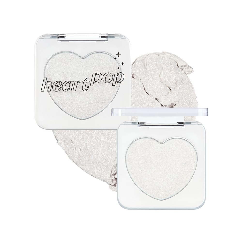 ETUDE Heart Pop Blush, Cool Berry Cheek Color, Natural Highlight & Glossy Finish, Lightweight Formula, Compact 0.2 oz – Squeeze Berry
