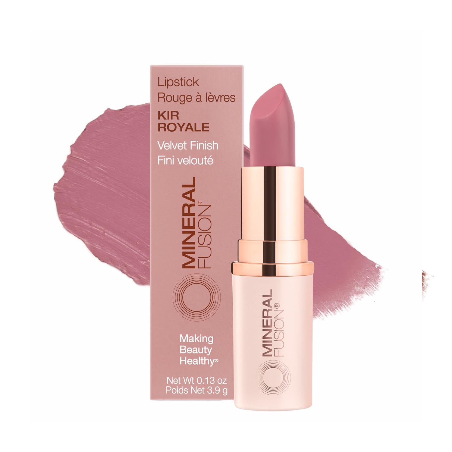 Mineral Fusion Lipstick, Peony, .14 Ounce