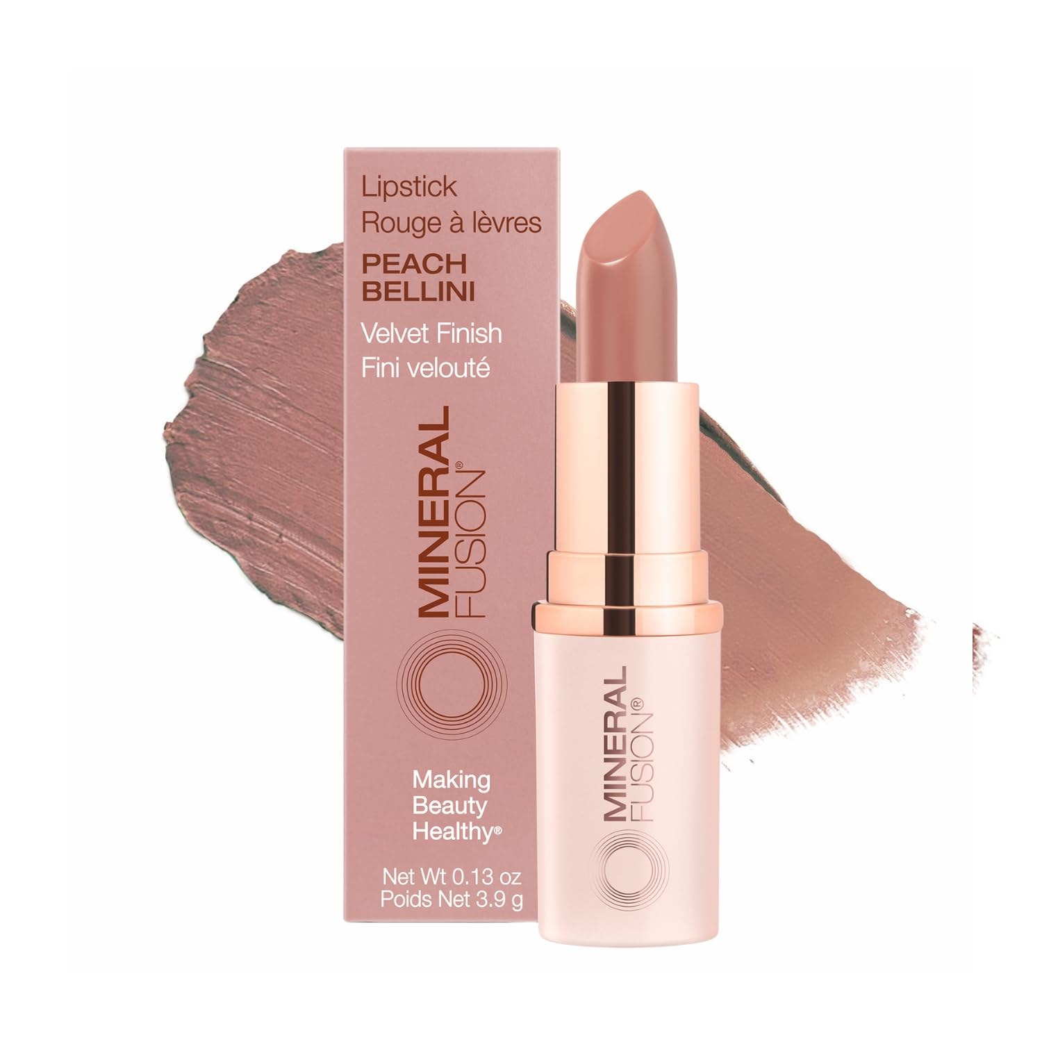 Mineral Fusion Lipstick, Peony, .14 Ounce