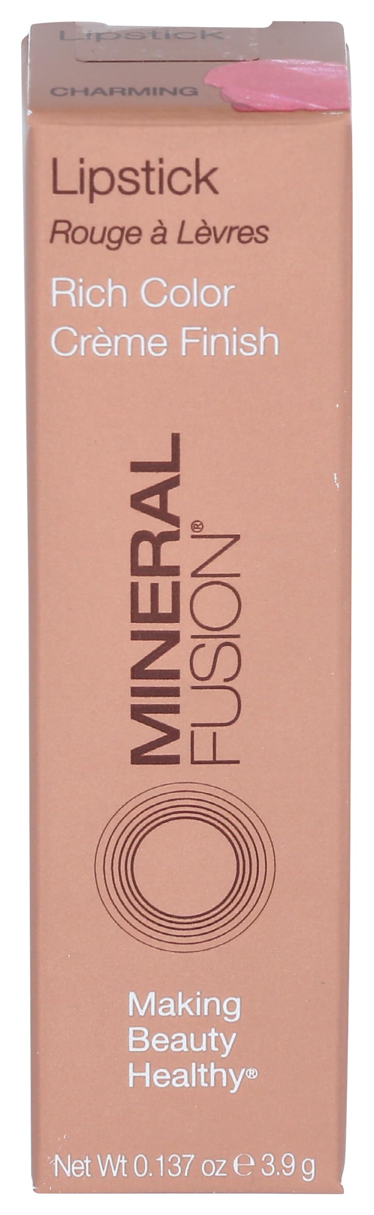 Mineral Fusion Lipstick, Peony, .14 Ounce