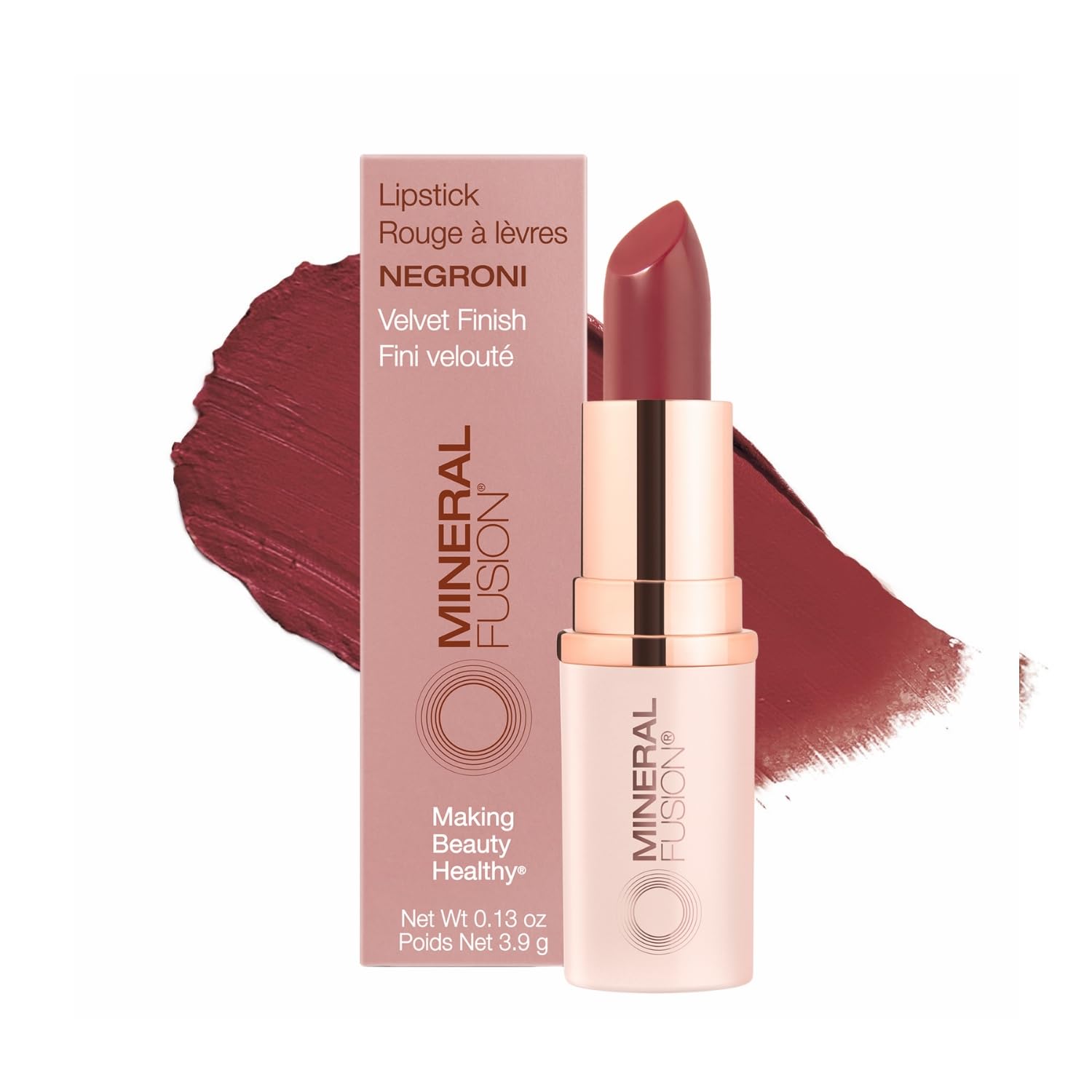 Mineral Fusion Lipstick, Peony, .14 Ounce