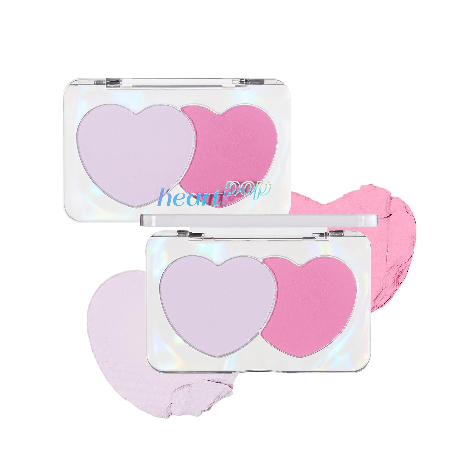 ETUDE Heart Pop Blush, Cool Berry Cheek Color, Natural Highlight & Glossy Finish, Lightweight Formula, Compact 0.2 oz – Squeeze Berry