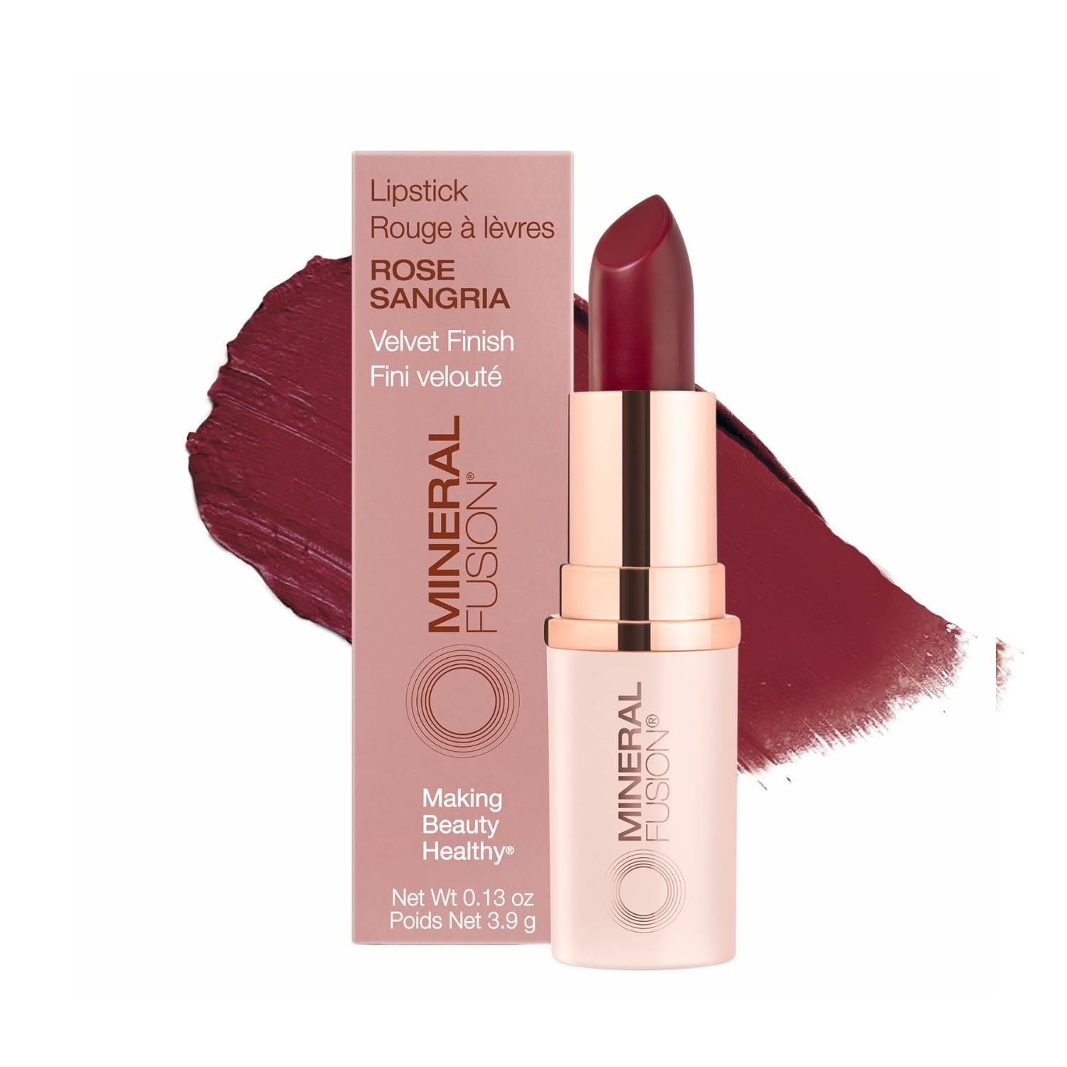 Mineral Fusion Lipstick, Peony, .14 Ounce