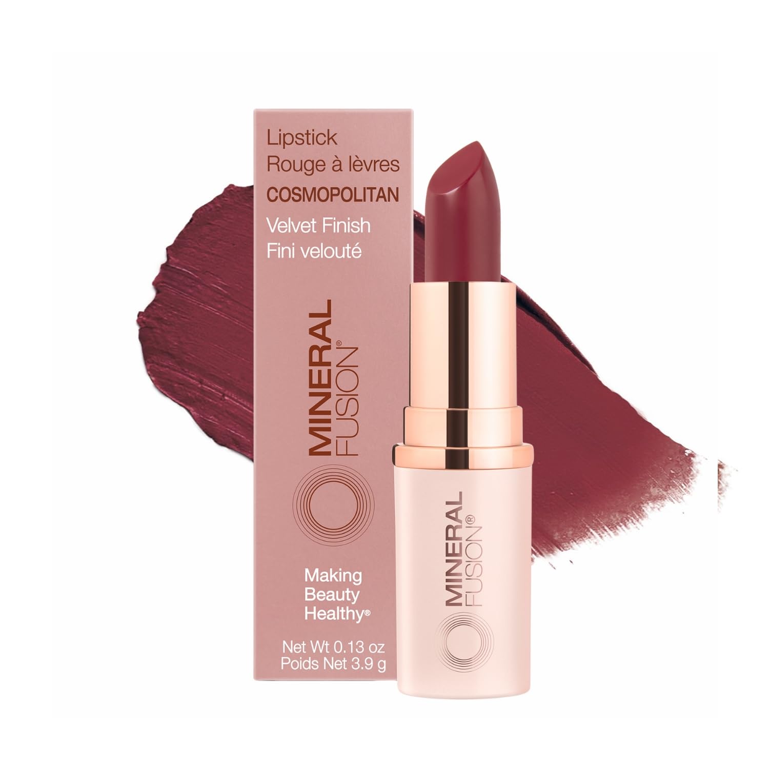 Mineral Fusion Lipstick, Peony, .14 Ounce