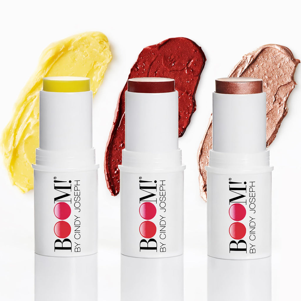 Boomstick Peony Pink ™ - Multistick for Cheeks & Lips - Vegan, Cream Blush Stick & Lipstick - Makeup for Older Women & Mature Skin Boom Stick By Cindy Joseph