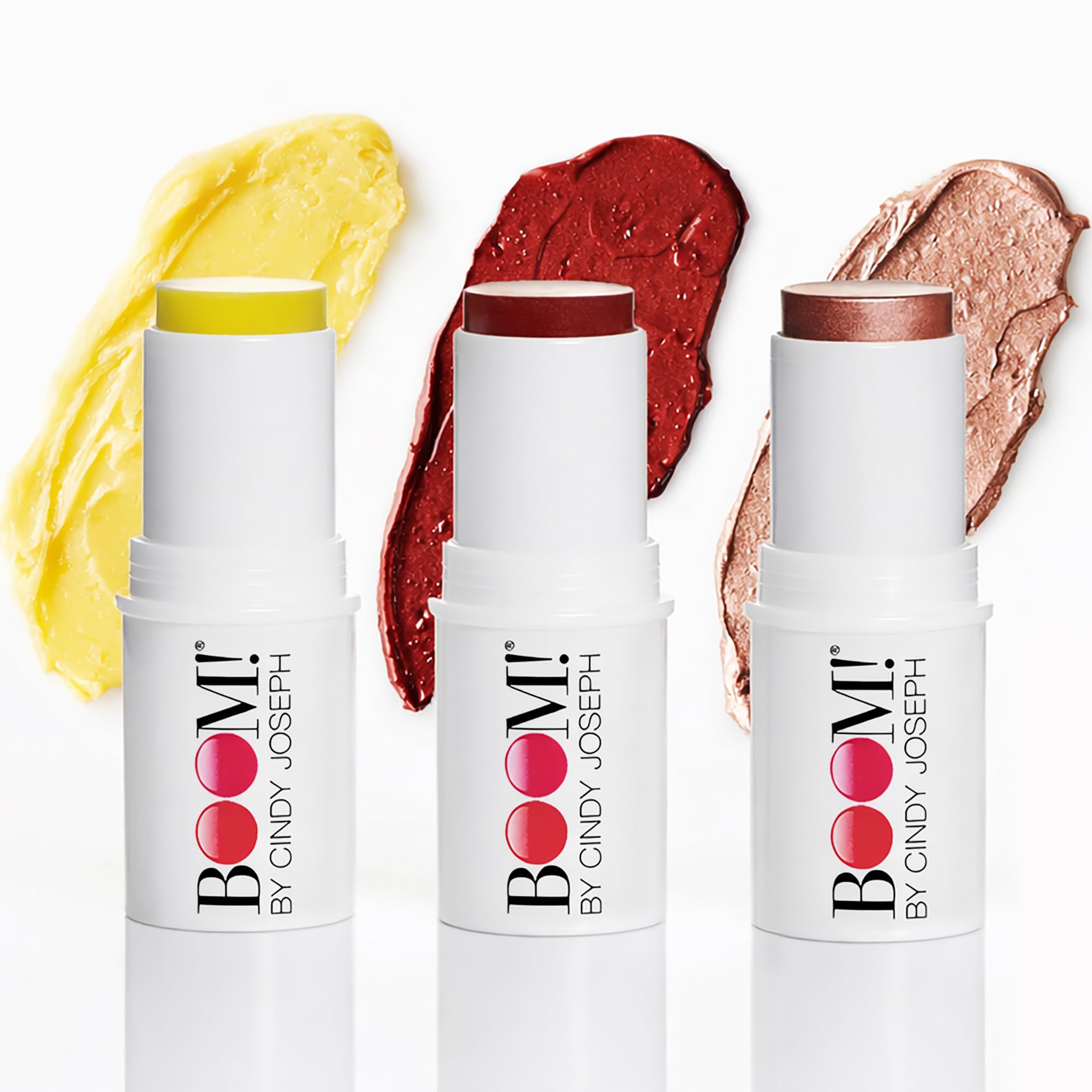 Boomstick Peony Pink ™ - Multistick for Cheeks & Lips - Vegan, Cream Blush Stick & Lipstick - Makeup for Older Women & Mature Skin Boom Stick By Cindy Joseph