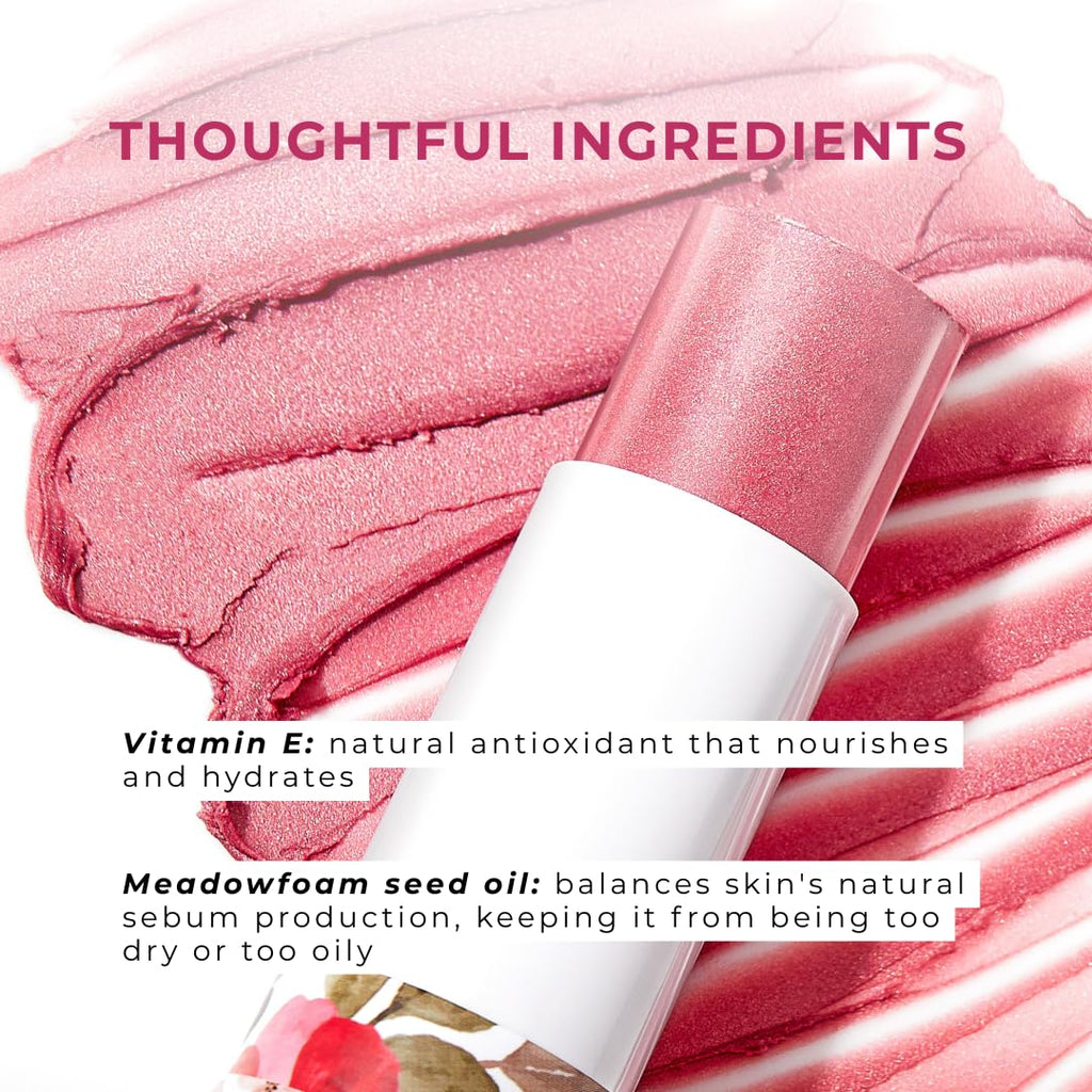 Honeybee Gardens Color Within Reach MultiStick, Peony, Soft Neutral Pink, Multipurpose Makeup, Natural Glow, Easy Application, Vegan, Cruelty-Free, Net Wt. 0.2 oz