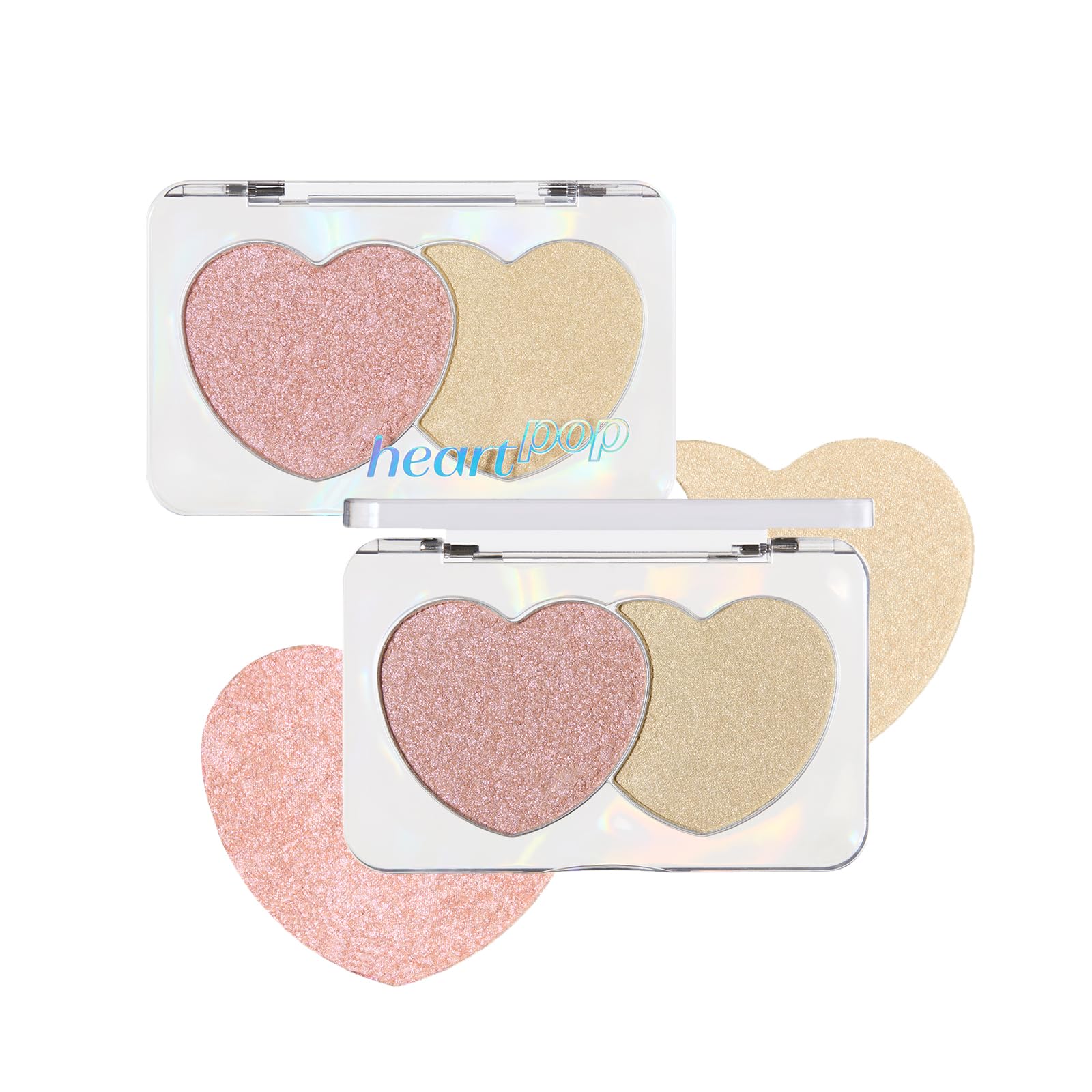 ETUDE Heart Pop Blush, Cool Berry Cheek Color, Natural Highlight & Glossy Finish, Lightweight Formula, Compact 0.2 oz – Squeeze Berry