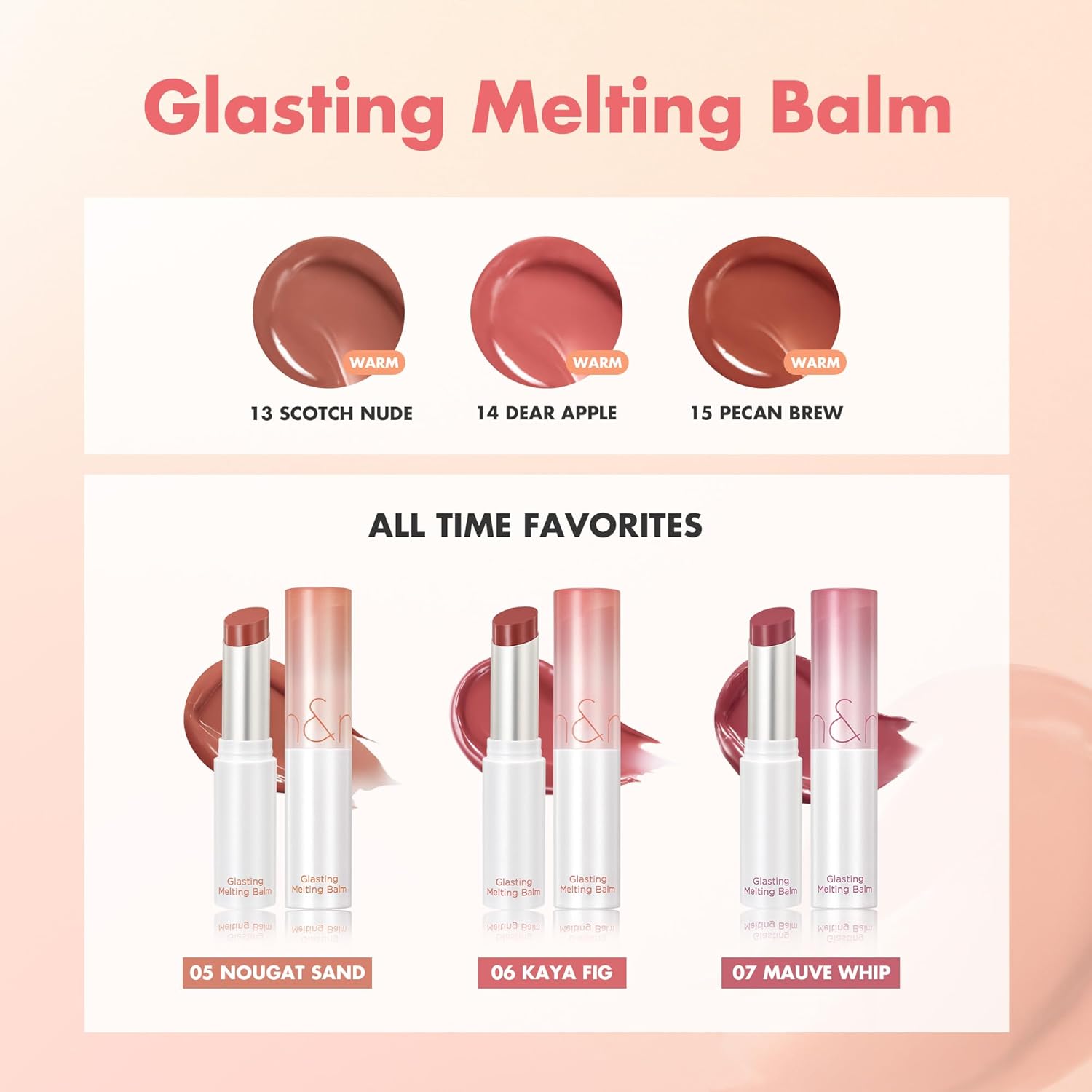 rom&nd GLASTING MELTING BALM #09 PEONIES - K-Beauty Vibrant Pink Lip Tint Balm | Crystal Water-Gloss Shine & Deep Hydration | Non-Sticky, Long-Lasting Stain for Plump, Healthy Lips