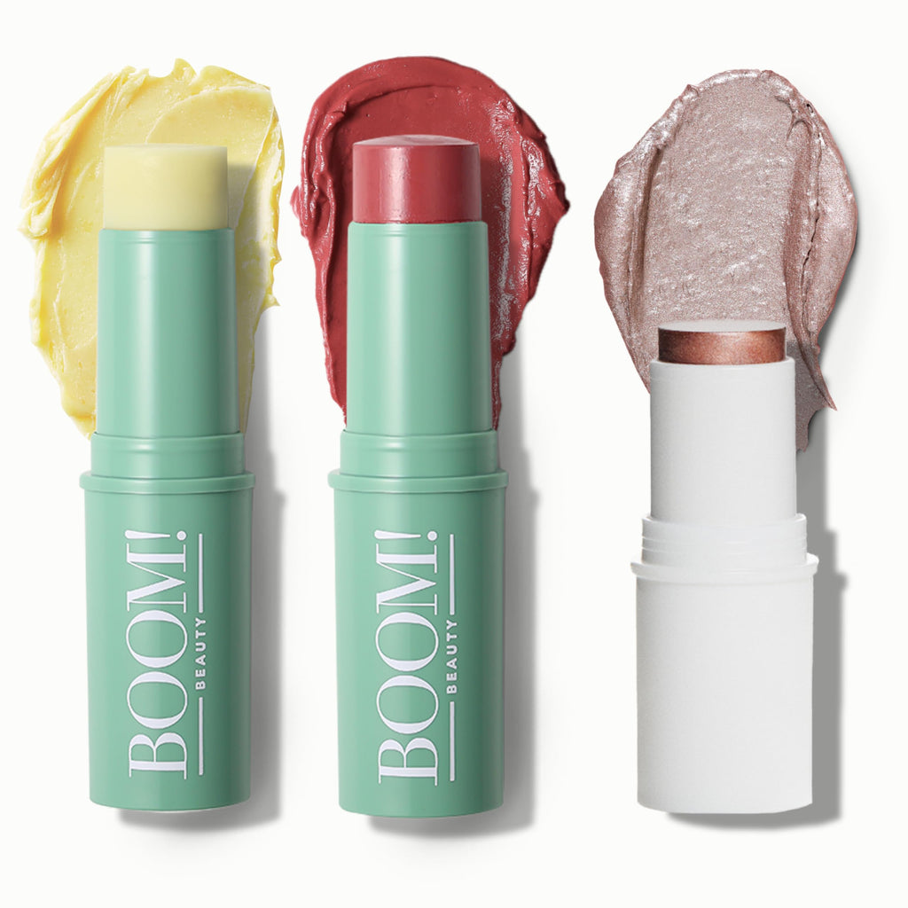 Boomstick Peony Pink ™ - Multistick for Cheeks & Lips - Vegan, Cream Blush Stick & Lipstick - Makeup for Older Women & Mature Skin Boom Stick By Cindy Joseph